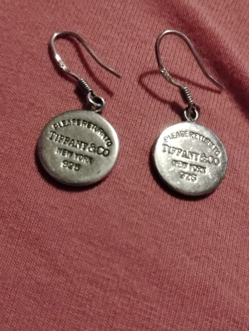Silver Drop Earrings French Hooks